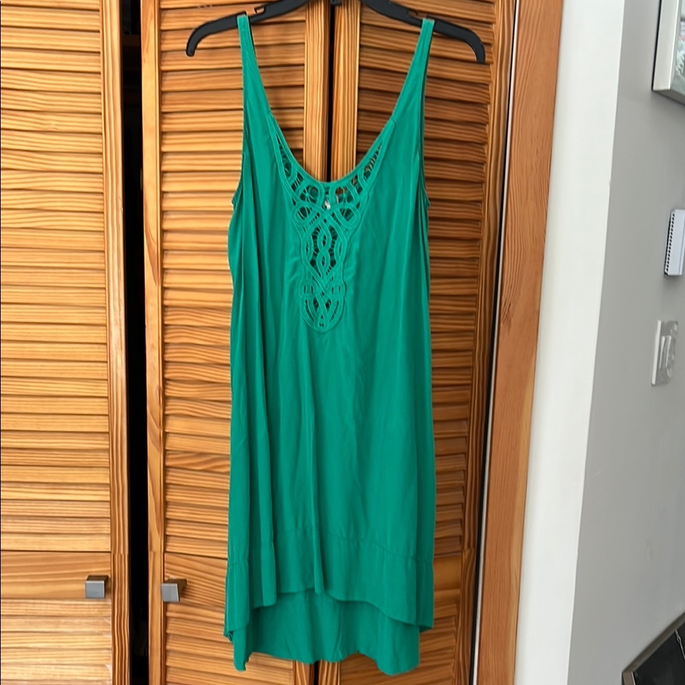 Aritzia Wilfred Lazare 100% Silk, Crochet style front, Relaxed Dress.